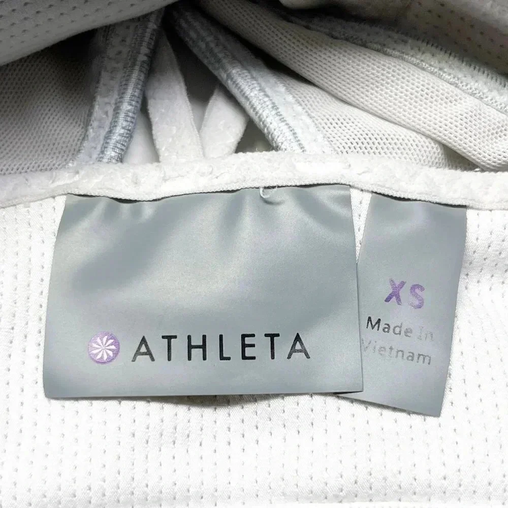 Athleta Gray Strappy Pullover Sports Bra Women's Size XS